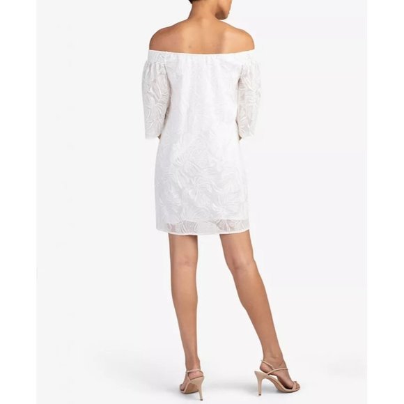 TRINA TURK Samba Off-The-Shoulder Dress WHITE NWT - Size 2 - Picture 2 of 2